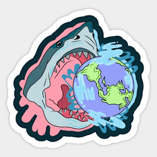 Space Shark v2 Sticker